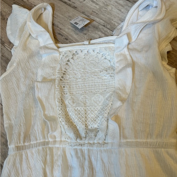 Maurices White Lace Front Skater Dress - Picture 7 of 8